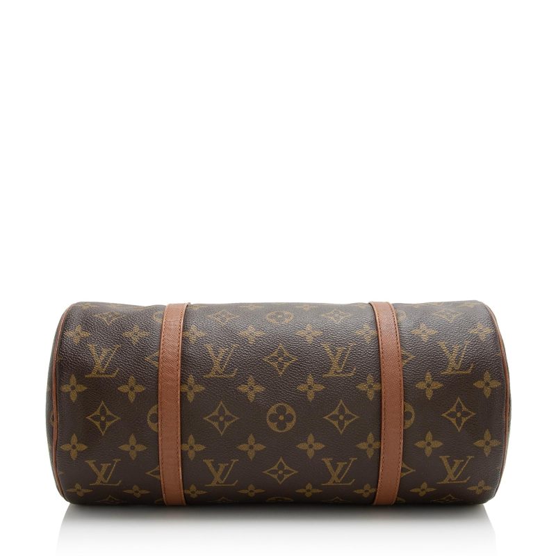 Louis Vuitton Vintage Monogram Canvas Papillon 30 Satchel (SHF-22751) - Image 3