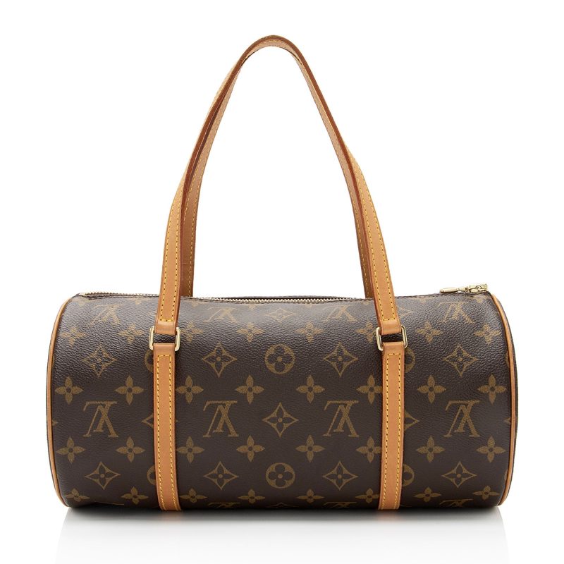 Louis Vuitton Vintage Monogram Canvas Papillon 30 Satchel (SHF-LL8yM5) - Image 2