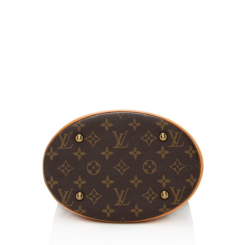 Louis Vuitton Vintage Monogram Canvas Petit Bucket Tote (SHF-21631) - Image 3