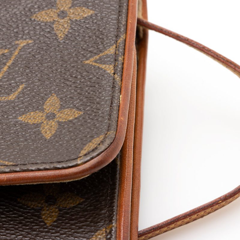 Louis Vuitton Vintage Monogram Canvas Pochette Twin GM Shoulder Bag (SHF-23937) - Image 8