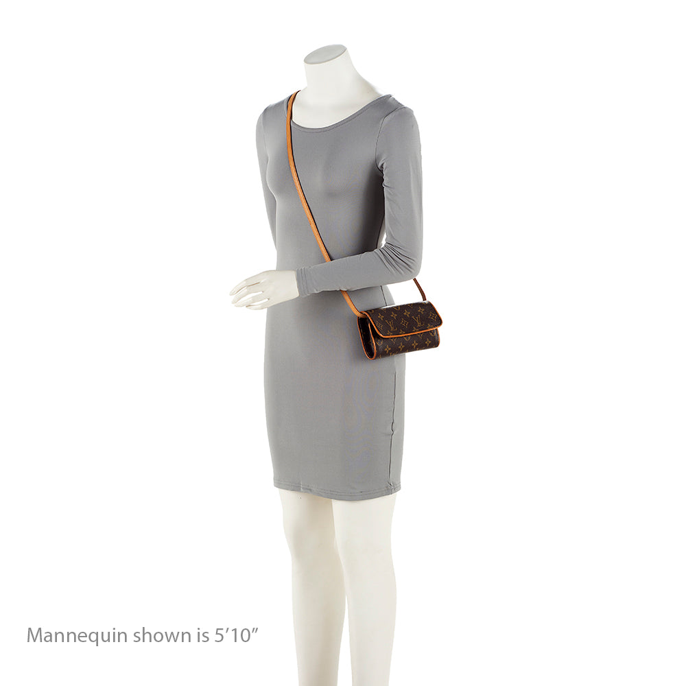 Louis Vuitton Vintage Monogram Canvas Pochette Twin GM Shoulder Bag (SHF-iI4YGp) - Image 4