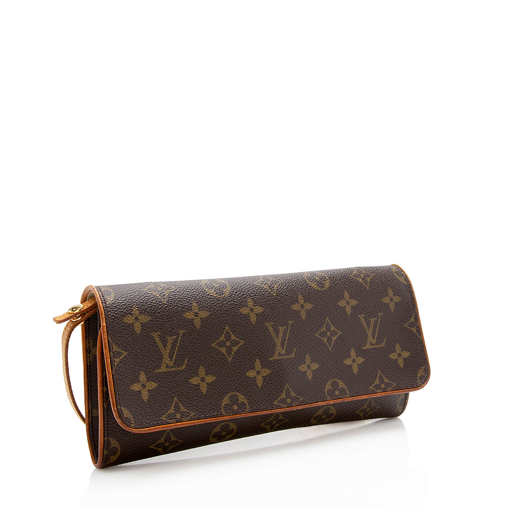 Louis Vuitton Vintage Monogram Canvas Pochette Twin GM Shoulder Bag (SHF-iI4YGp)