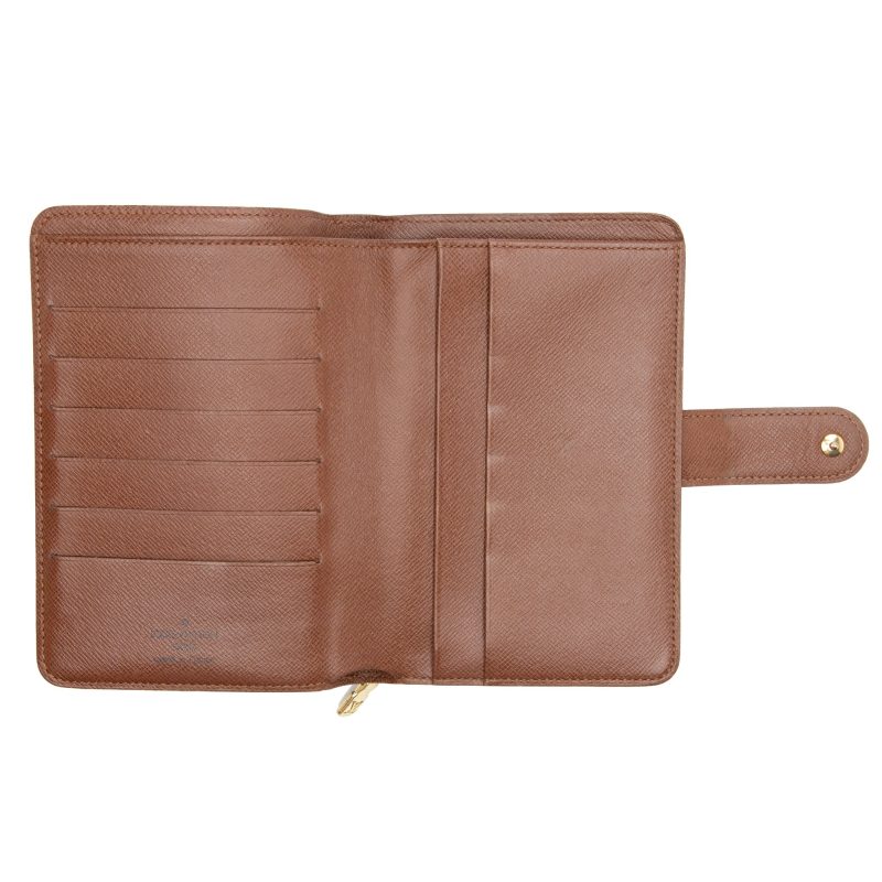 Louis Vuitton Vintage Monogram Canvas Porte Papier Zipper Wallet (SHF-Punscc) - Image 4