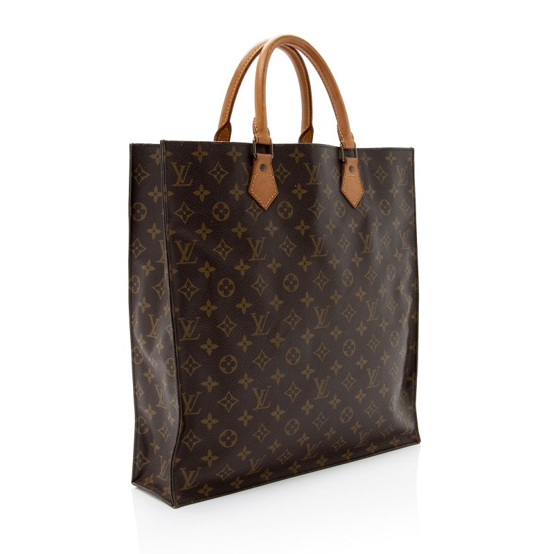 Louis Vuitton Vintage Monogram Canvas Sac Plat Tote (SHF-0aeAOb)