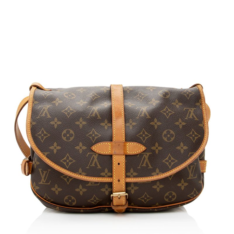 Louis Vuitton Vintage Monogram Canvas Saumur 30 Messenger Bag (SHF-20797) - Image 2