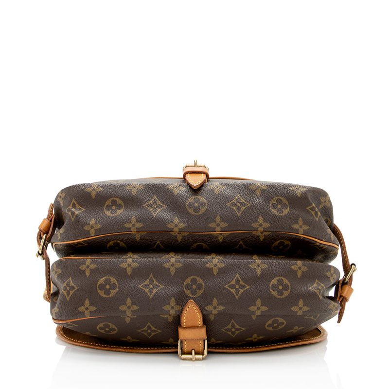 Louis Vuitton Vintage Monogram Canvas Saumur 30 Messenger Bag (SHF-20797) - Image 3