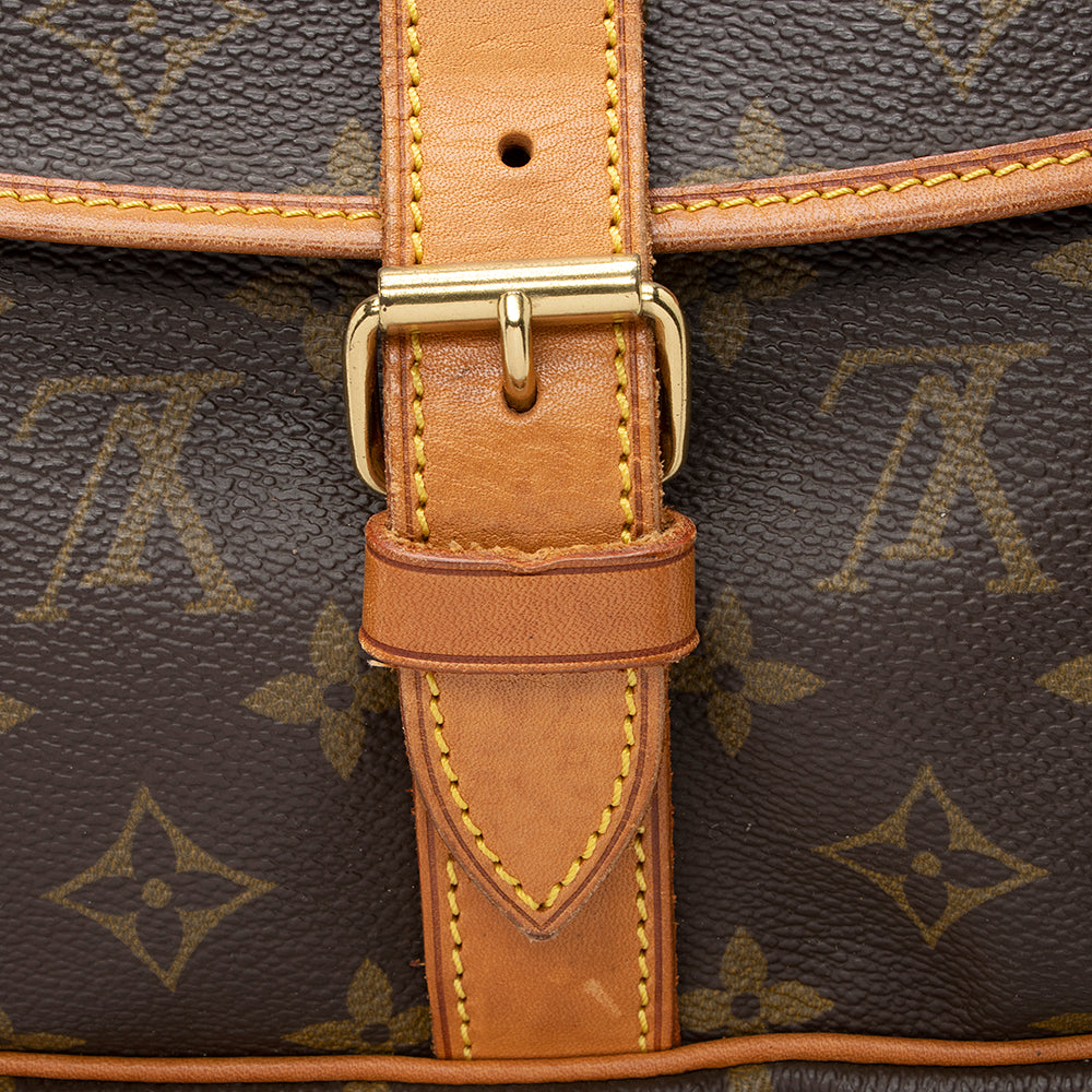 Louis Vuitton Vintage Monogram Canvas Saumur 35 Messenger Bag (SHF-20372) - Image 9