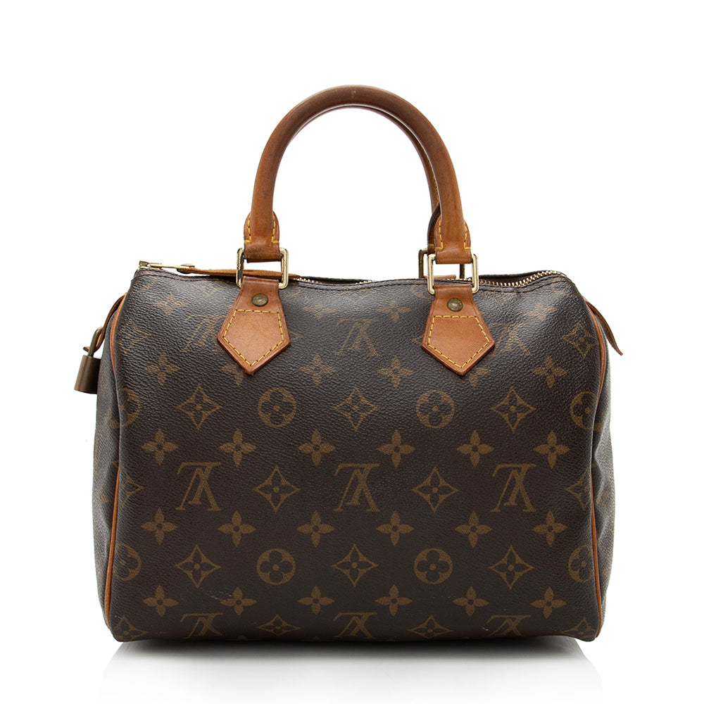 Louis Vuitton Vintage Monogram Canvas Speedy 25 Satchel (SHF-17555) - Image 2