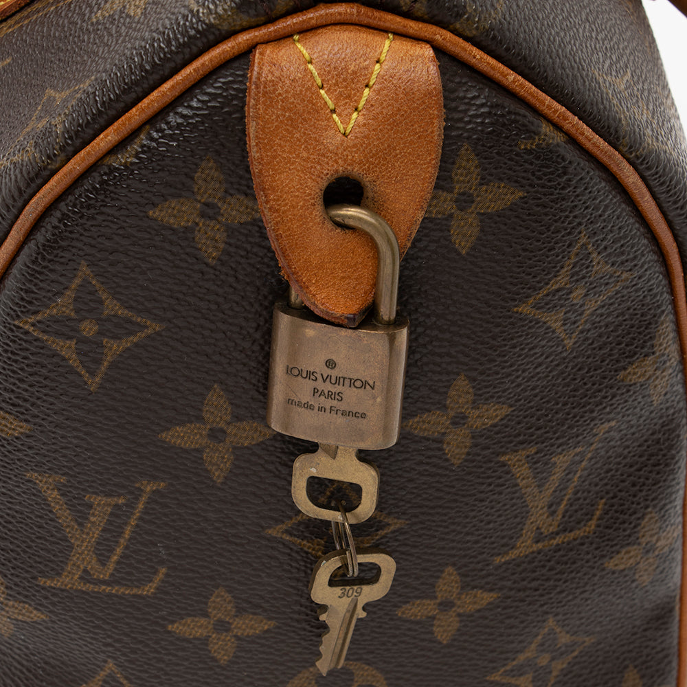Louis Vuitton Vintage Monogram Canvas Speedy 25 Satchel (SHF-17555) - Image 10