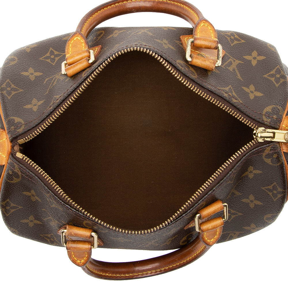 Louis Vuitton Vintage Monogram Canvas Speedy 25 Satchel (SHF-17555) - Image 6