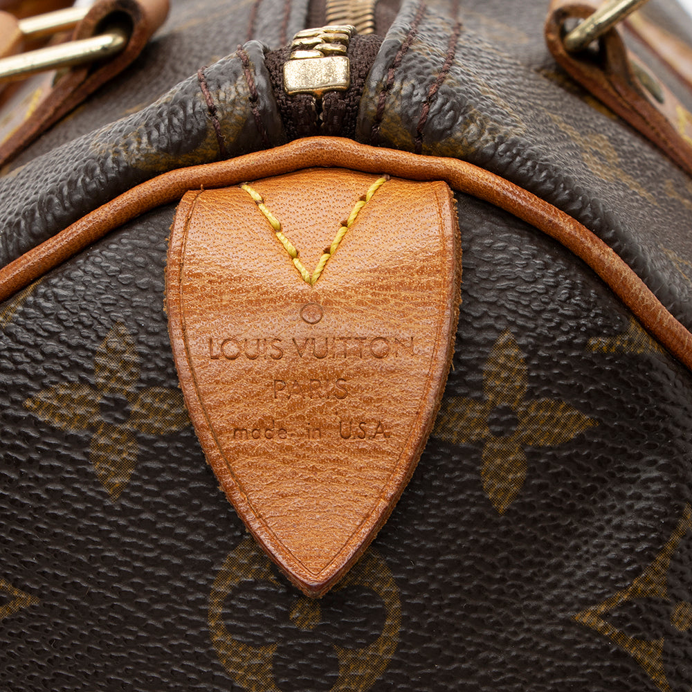 Louis Vuitton Vintage Monogram Canvas Speedy 25 Satchel (SHF-17555) - Image 7