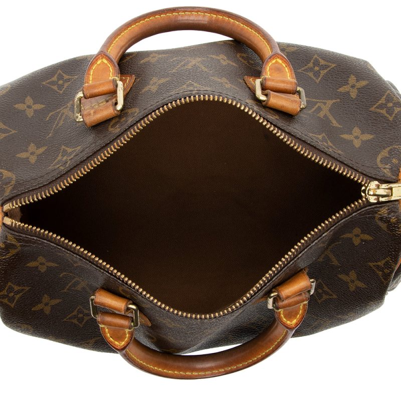 Louis Vuitton Vintage Monogram Canvas Speedy 25 Satchel (SHF-akvPc8) - Image 4