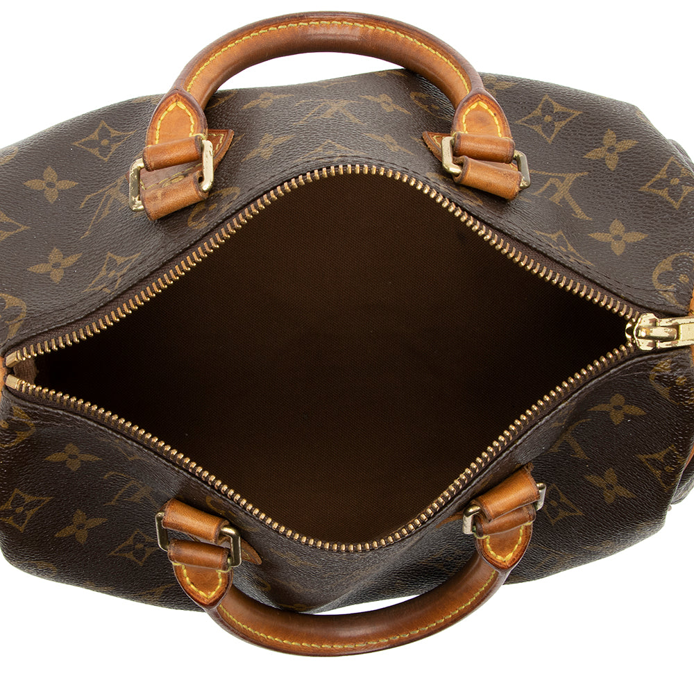 Louis Vuitton Vintage Monogram Canvas Speedy 25 Satchel (SHF-akvPc8) - Image 4