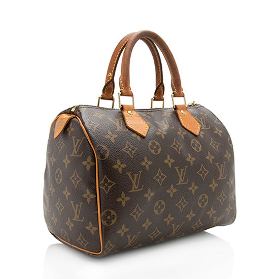 Louis Vuitton Vintage Monogram Canvas Speedy 25 Satchel (SHF-akvPc8)