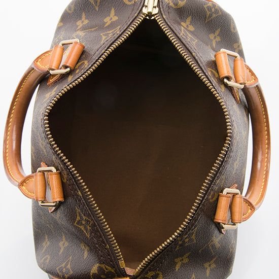Louis Vuitton Vintage Monogram Canvas Speedy 25 Satchel (SHF-BMdwOf) - Image 6