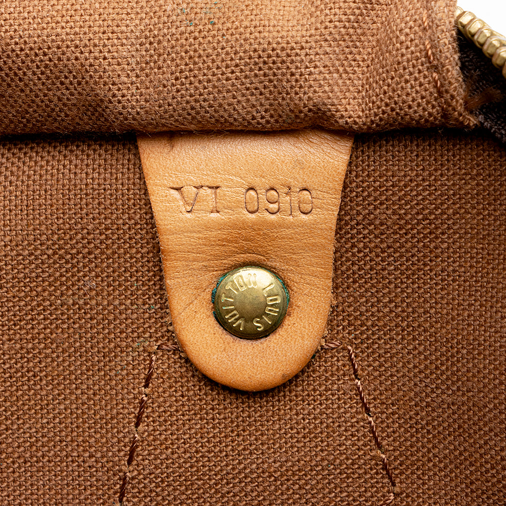 Louis Vuitton Vintage Monogram Canvas Speedy 30 Satchel (SHF-16597) - Image 5