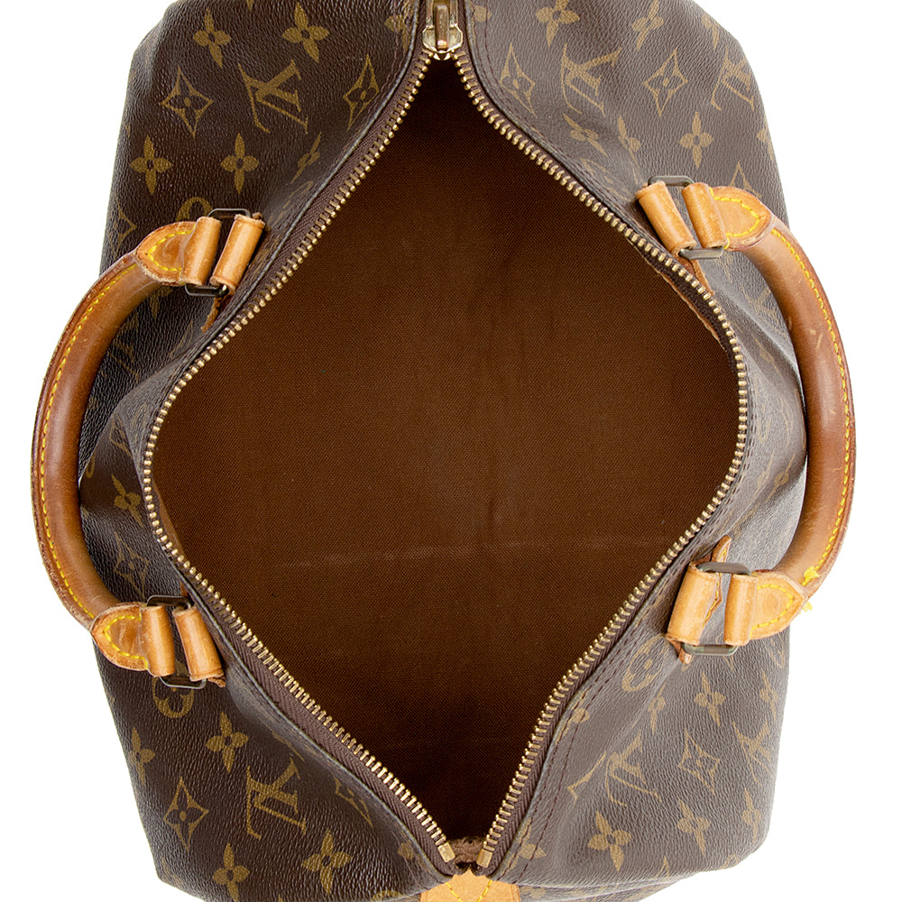 Louis Vuitton Vintage Monogram Canvas Speedy 30 Satchel (SHF-16597) - Image 6
