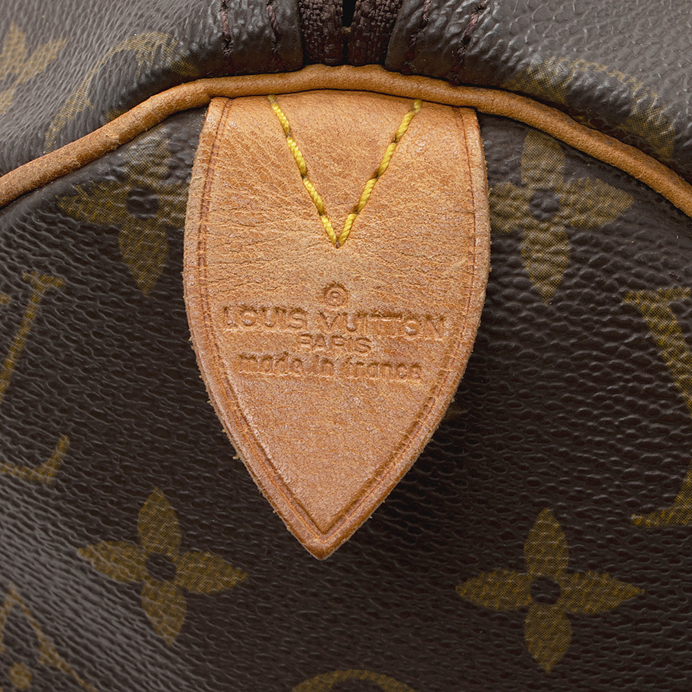 Louis Vuitton Vintage Monogram Canvas Speedy 30 Satchel (SHF-16597) - Image 7