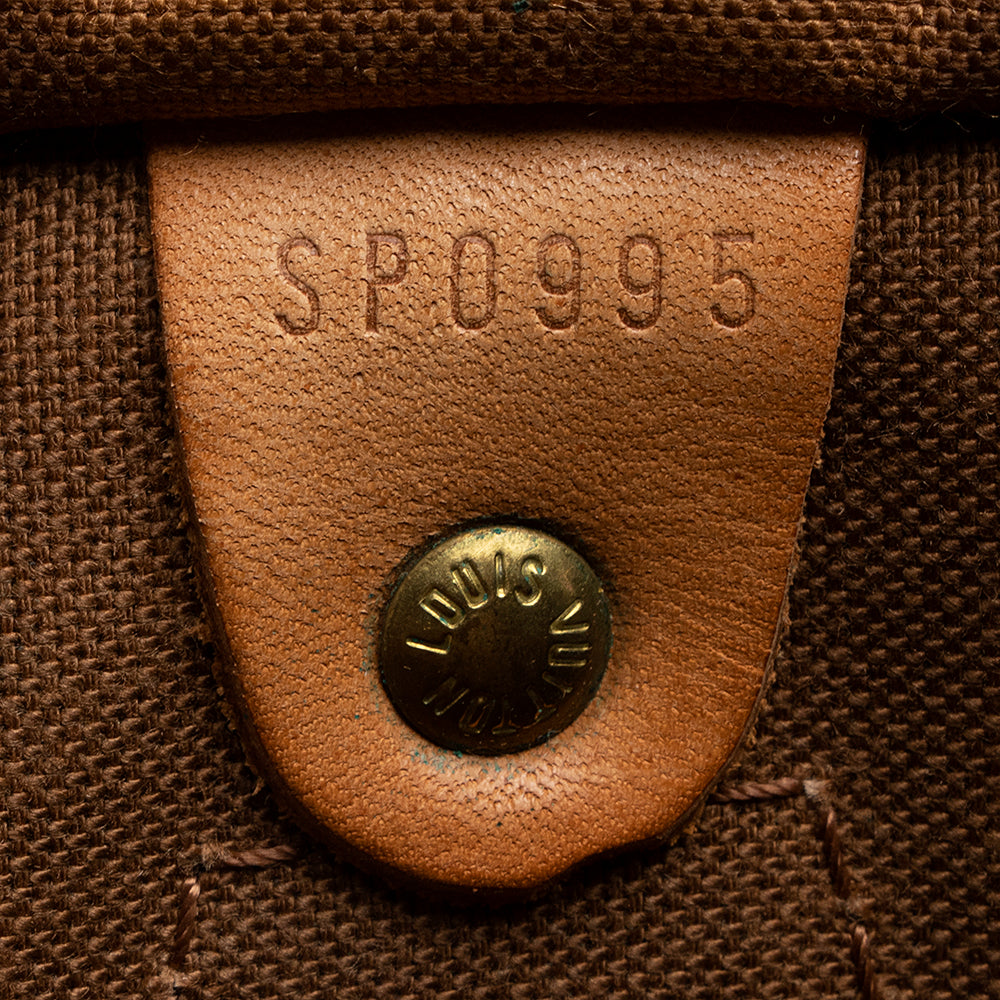 Louis Vuitton Vintage Monogram Canvas Speedy 30 Satchel (SHF-21508) - Image 5