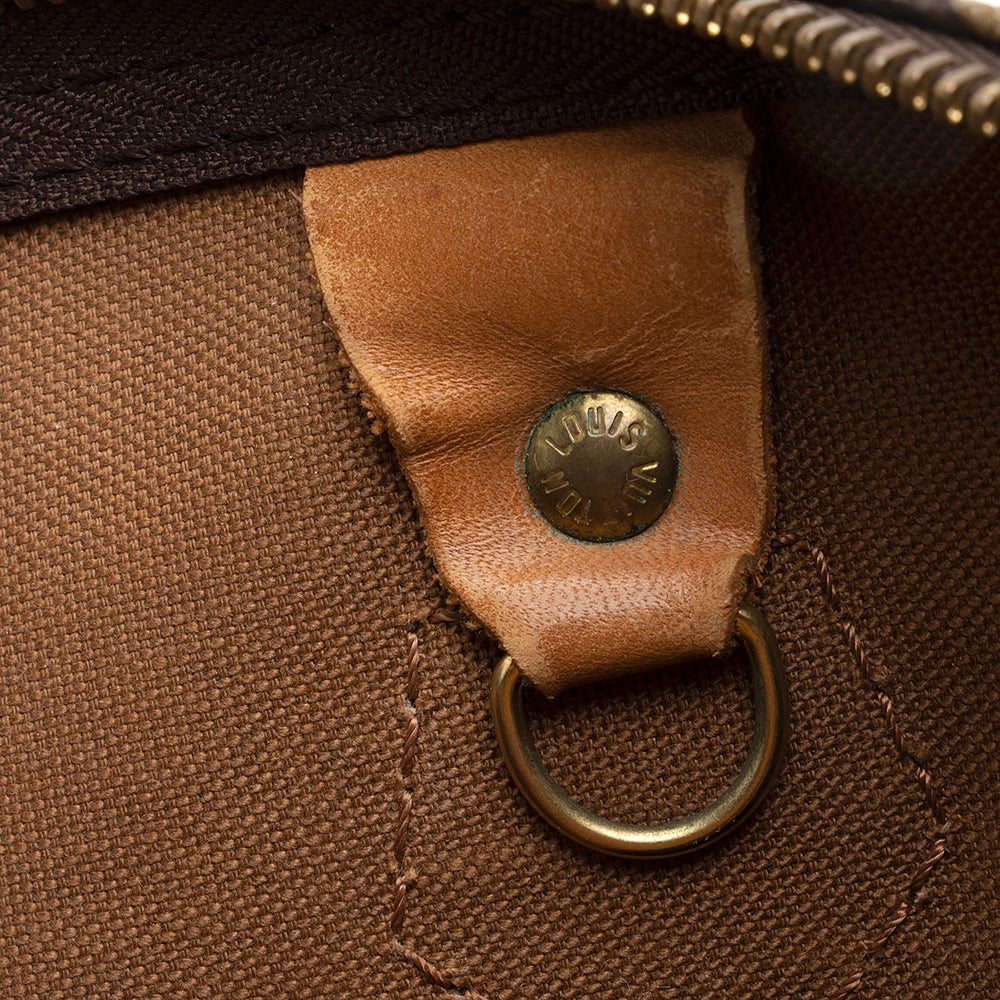 Louis Vuitton Vintage Monogram Canvas Speedy 30 Satchel (SHF-21508) - Image 9