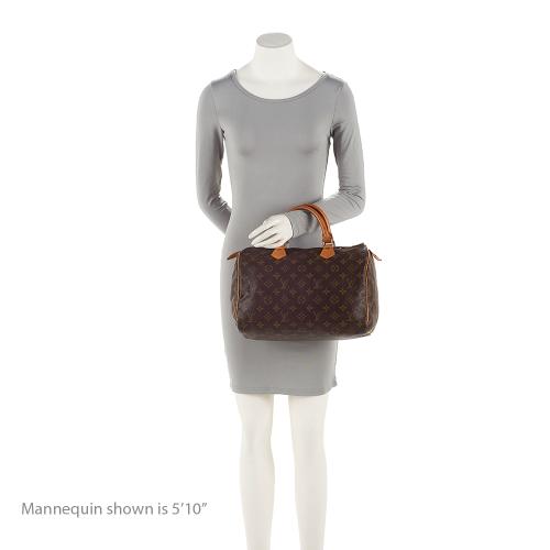 Louis Vuitton Vintage Monogram Canvas Speedy 30 Satchel (SHF-21508) - Image 4