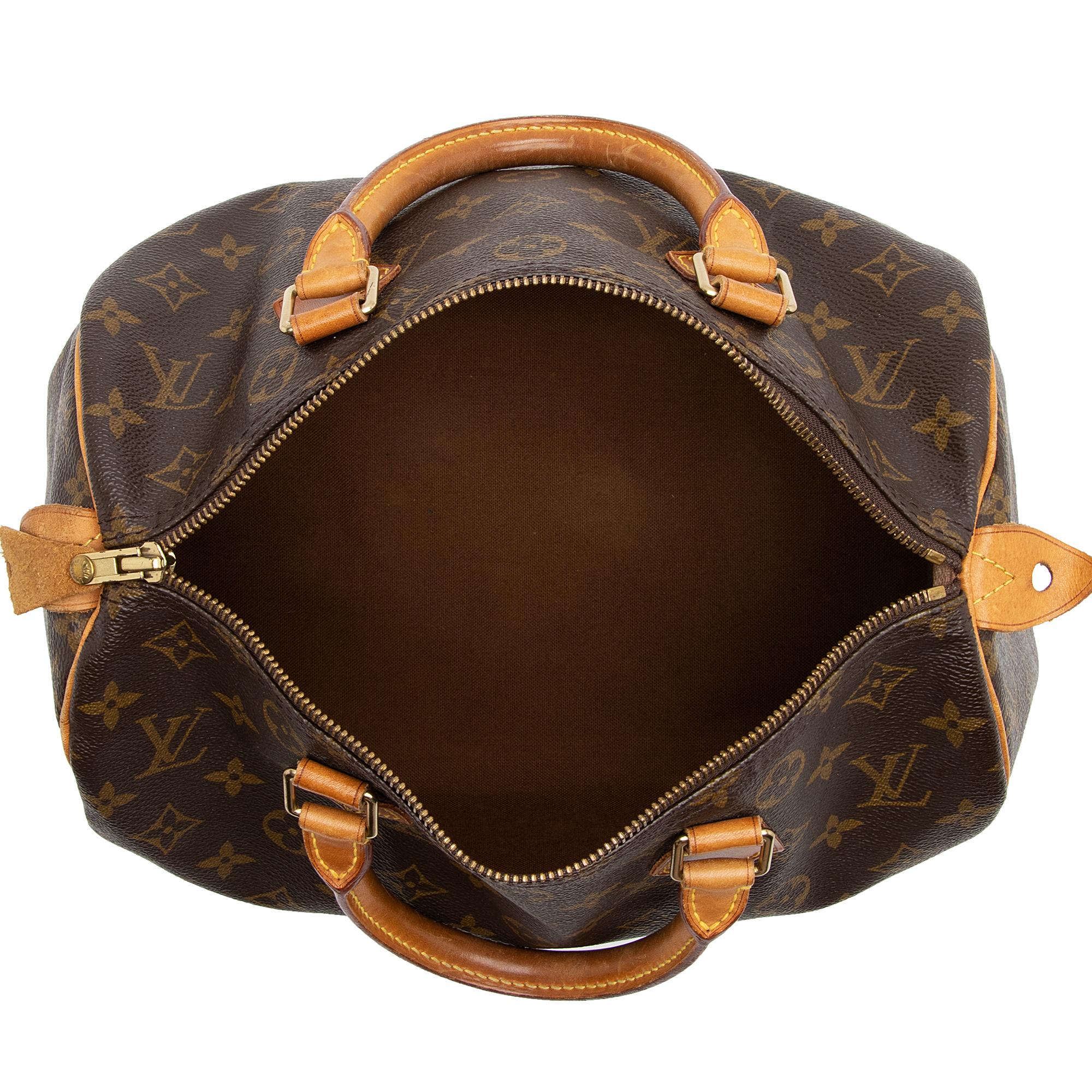 Louis Vuitton Vintage Monogram Canvas Speedy 30 Satchel (SHF-XzGN1T) - Image 6