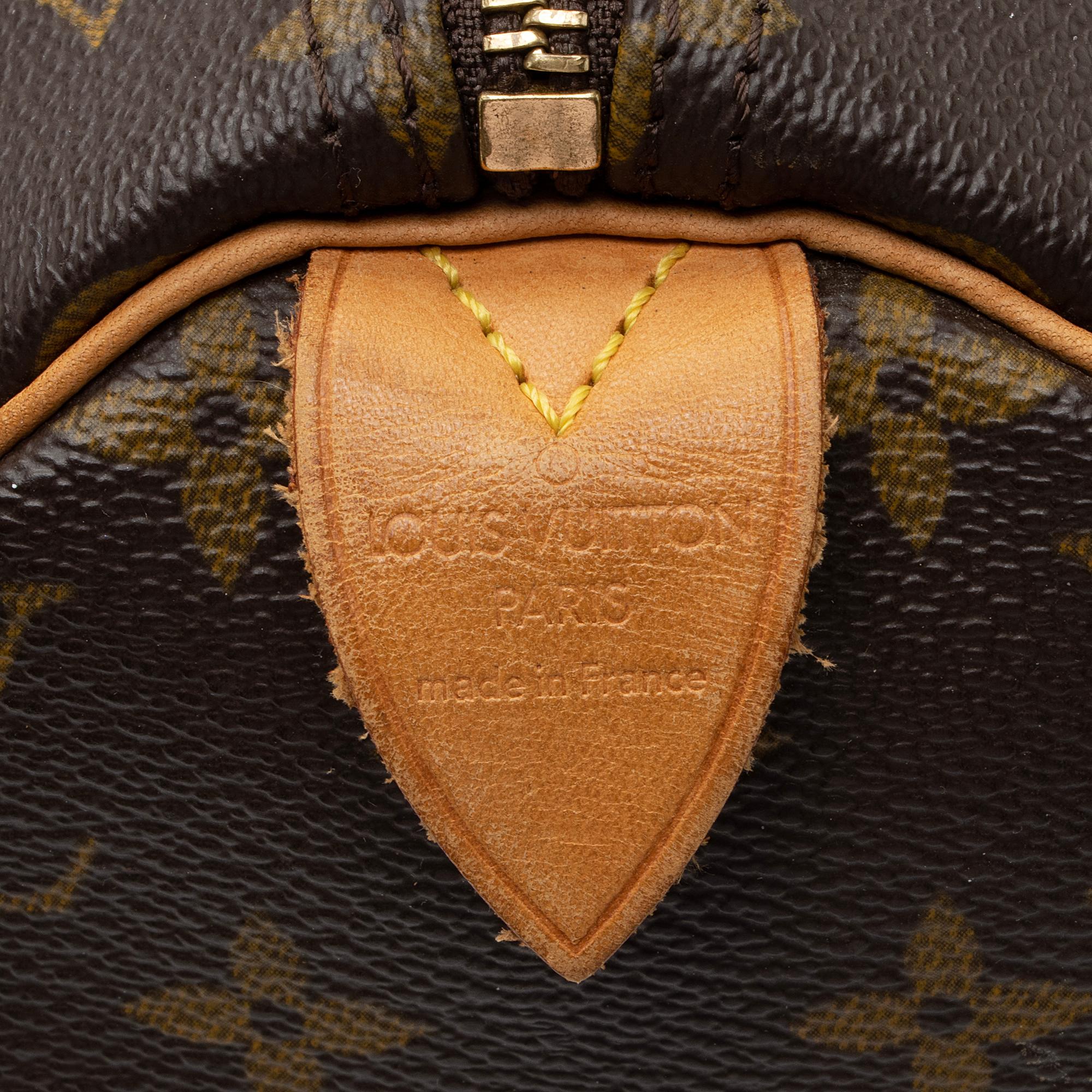 Louis Vuitton Vintage Monogram Canvas Speedy 30 Satchel (SHF-gWwiX8) - Image 7