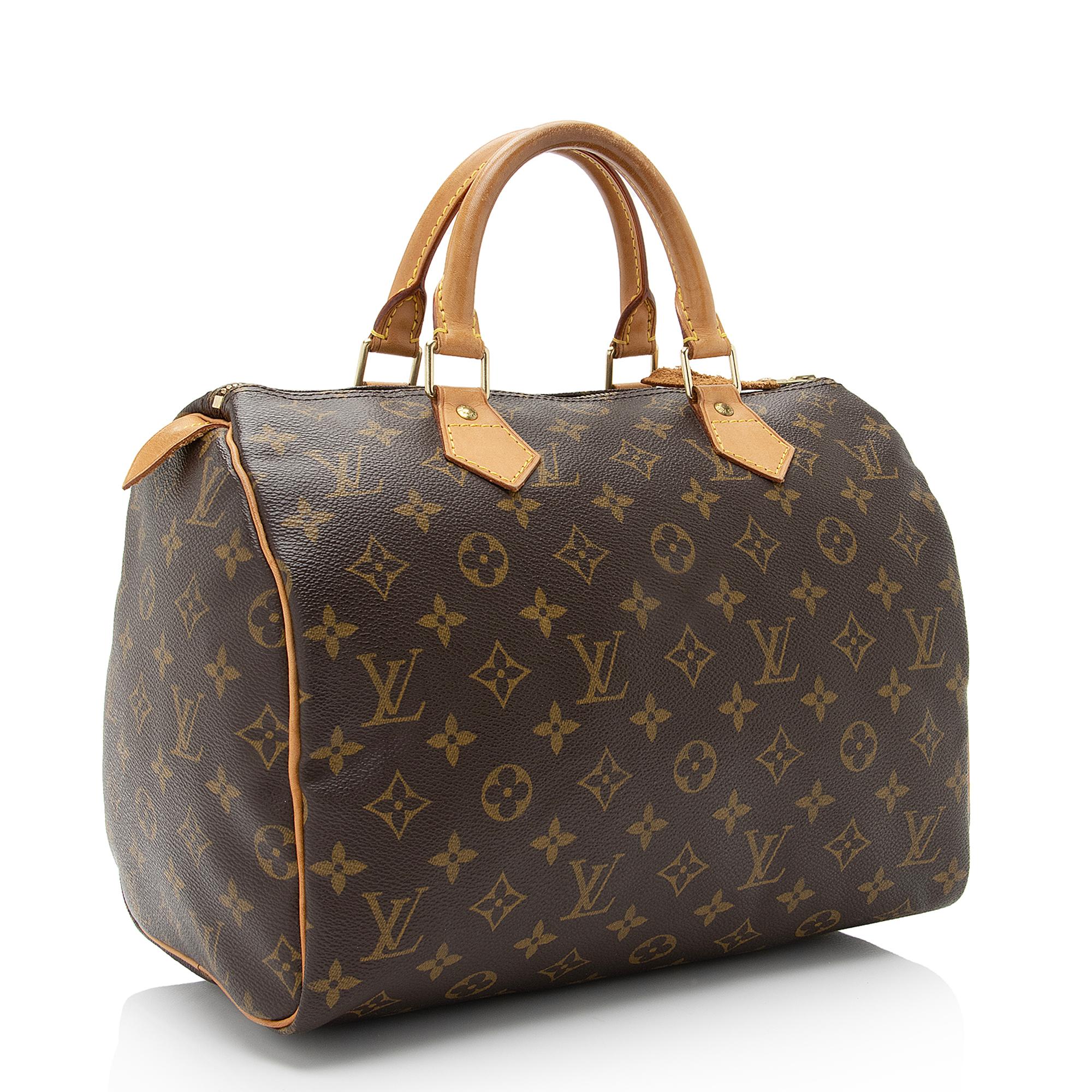 Louis Vuitton Vintage Monogram Canvas Speedy 30 Satchel (SHF-gWwiX8)