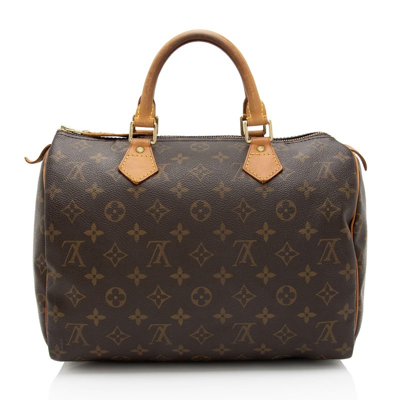 Louis Vuitton Vintage Monogram Canvas Speedy 30 Satchel - Image 2