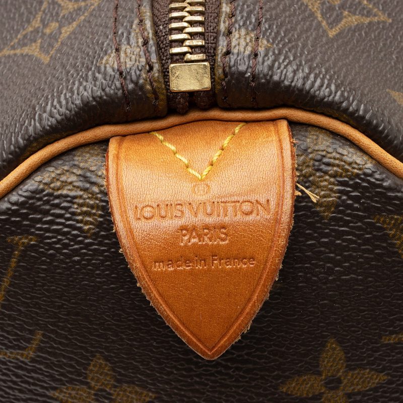 Louis Vuitton Vintage Monogram Canvas Speedy 30 Satchel (SHF-Lkta84) - Image 7