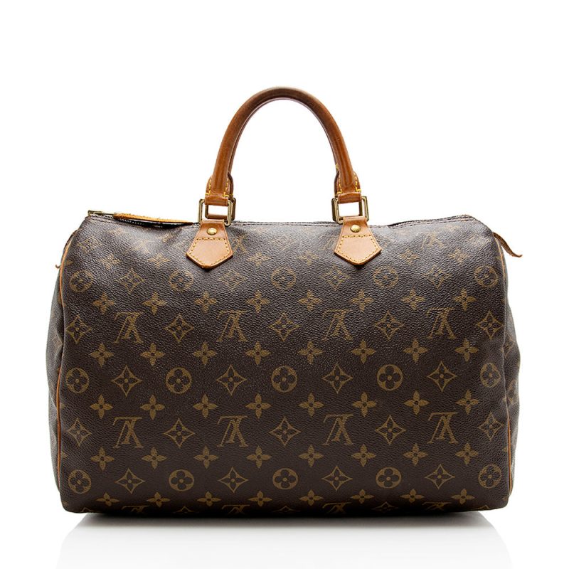 Louis Vuitton Vintage Monogram Canvas Speedy 35 Satchel (SHF-15810) - Image 2