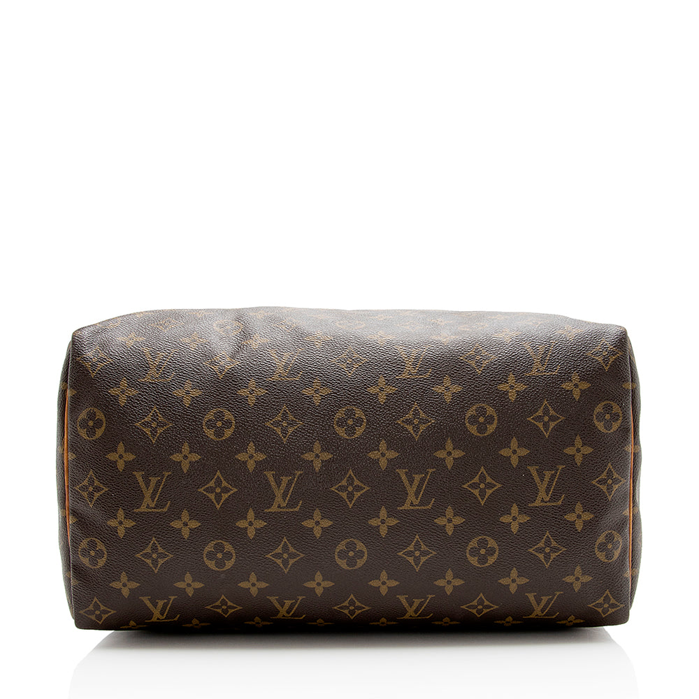 Louis Vuitton Vintage Monogram Canvas Speedy 35 Satchel (SHF-15810) - Image 3