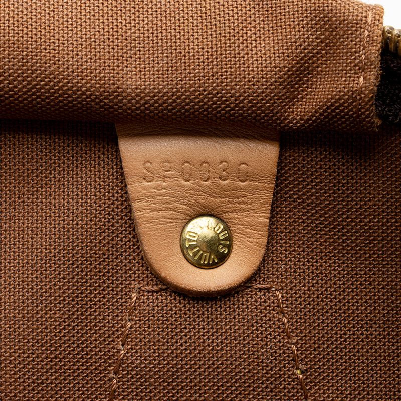 Louis Vuitton Vintage Monogram Canvas Speedy 35 Satchel (SHF-15810) - Image 5
