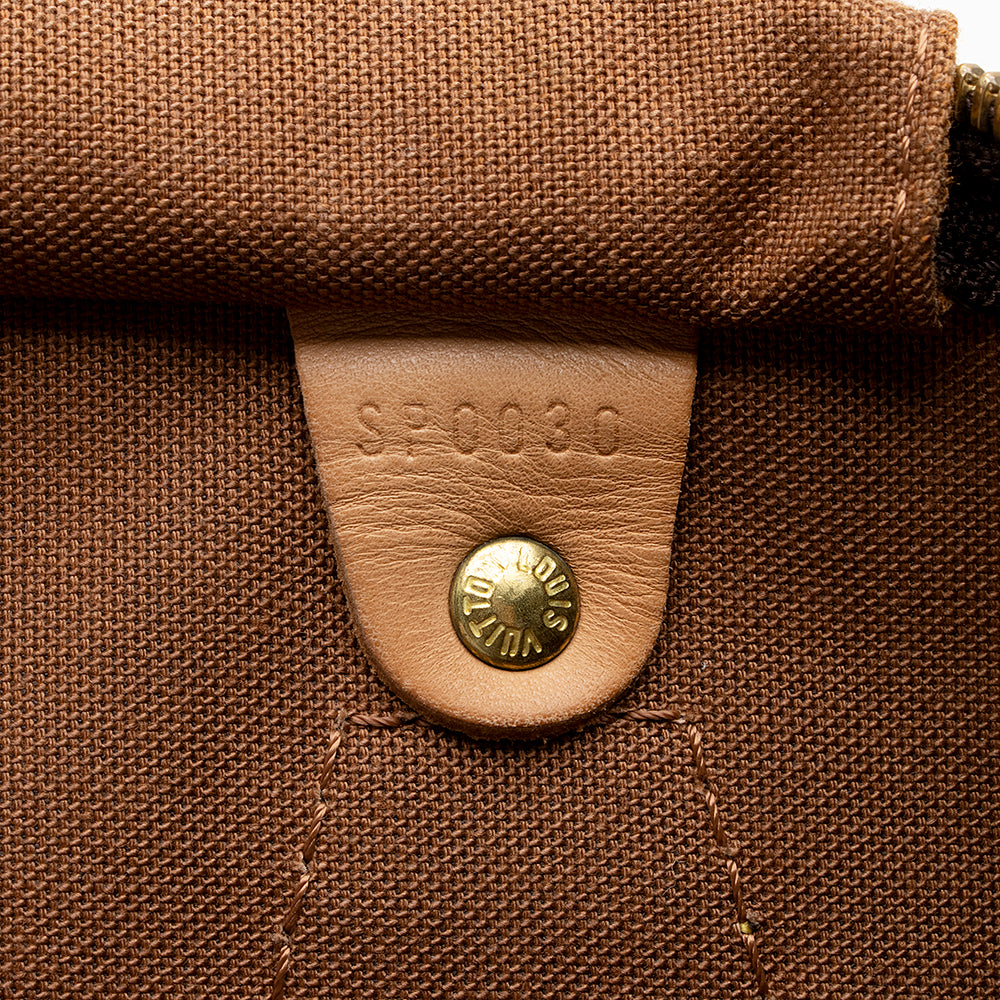 Louis Vuitton Vintage Monogram Canvas Speedy 35 Satchel (SHF-15810) - Image 5