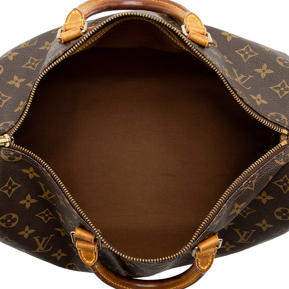 Louis Vuitton Vintage Monogram Canvas Speedy 35 Satchel (SHF-15810) - Image 6