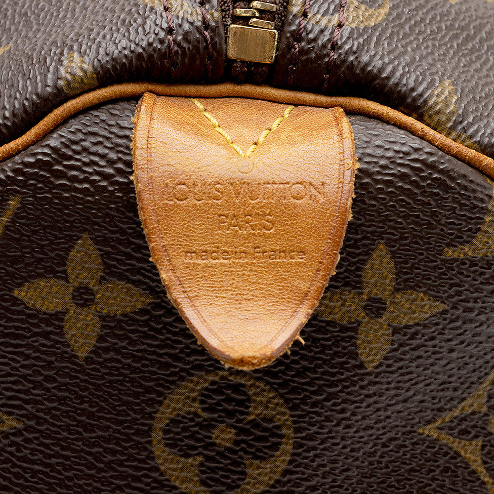 Louis Vuitton Vintage Monogram Canvas Speedy 35 Satchel (SHF-15810) - Image 7