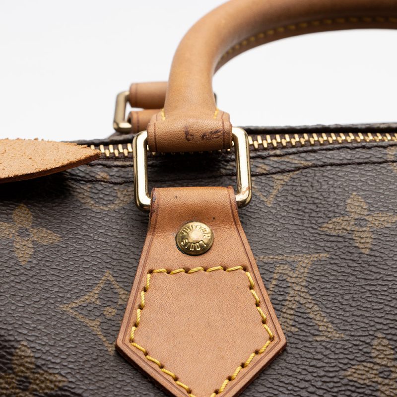 Louis Vuitton Vintage Monogram Canvas Speedy 35 Satchel (SHF-16148) - Image 10