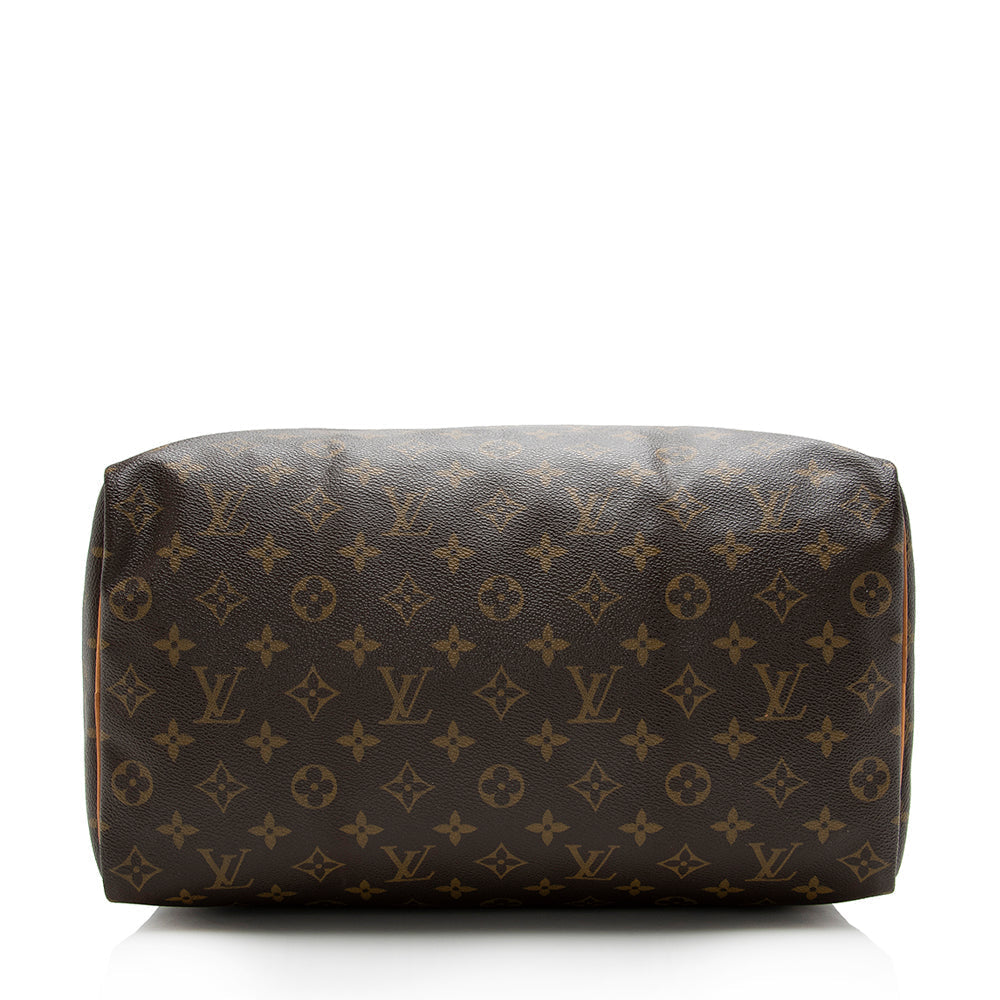 Louis Vuitton Monogram Canvas Speedy 35 Satchel (SHF-16728) - Image 3