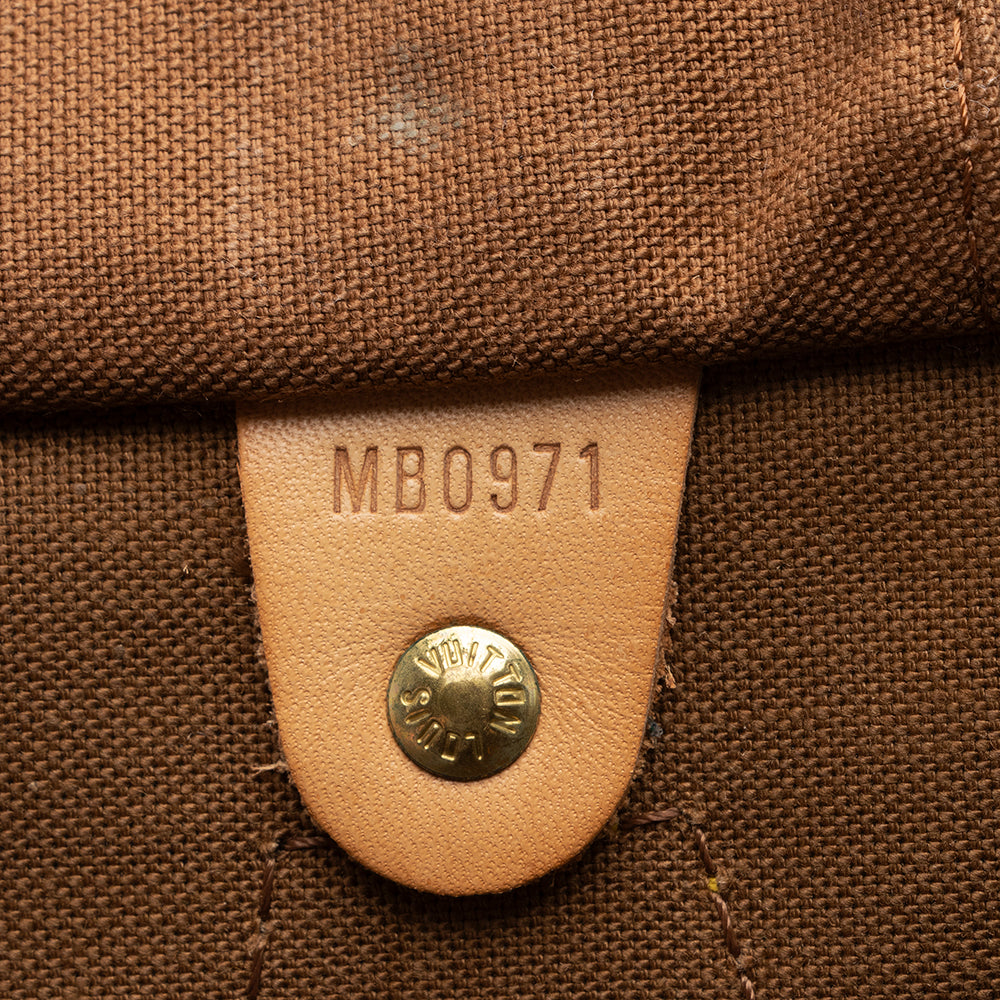 Louis Vuitton Monogram Canvas Speedy 35 Satchel (SHF-16728) - Image 5