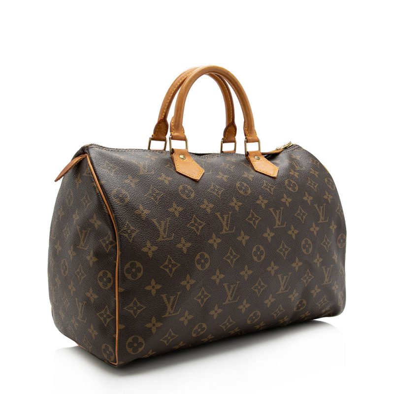 Louis Vuitton Monogram Canvas Speedy 35 Satchel (SHF-16728)