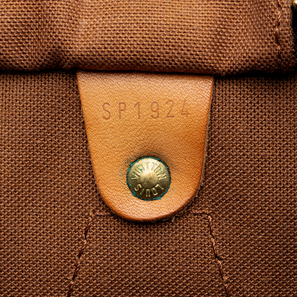 Louis Vuitton Vintage Monogram Canvas Speedy 35 Satchel (SHF-22048) - Image 5