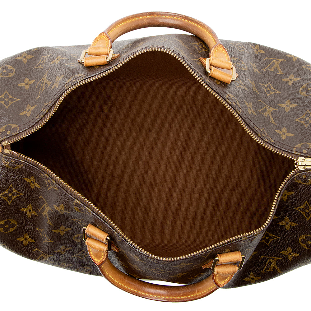 Louis Vuitton Vintage Monogram Canvas Speedy 35 Satchel (SHF-22048) - Image 6