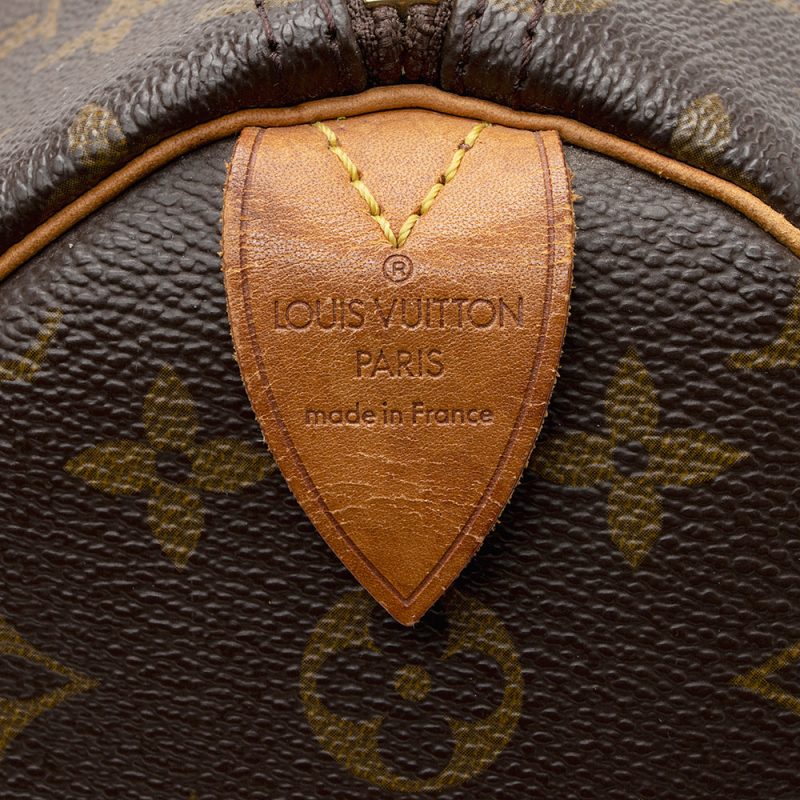Louis Vuitton Vintage Monogram Canvas Speedy 35 Satchel (SHF-22048) - Image 7