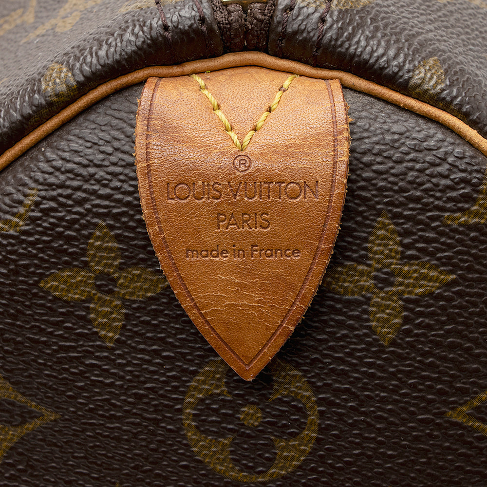 Louis Vuitton Vintage Monogram Canvas Speedy 35 Satchel (SHF-22048) - Image 7