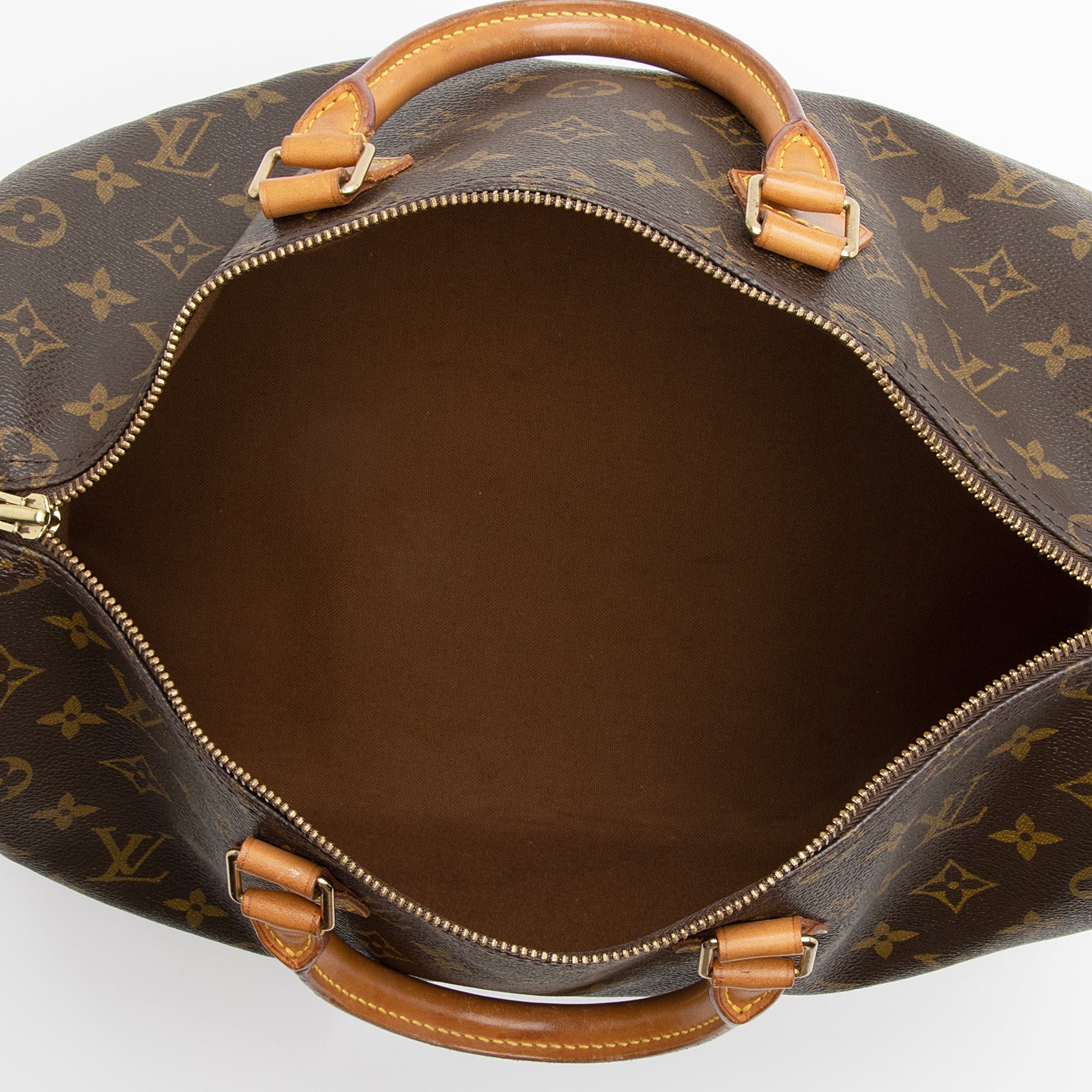 Louis Vuitton Vintage Monogram Canvas Speedy 35 Satchel (SHF-22734) - Image 6
