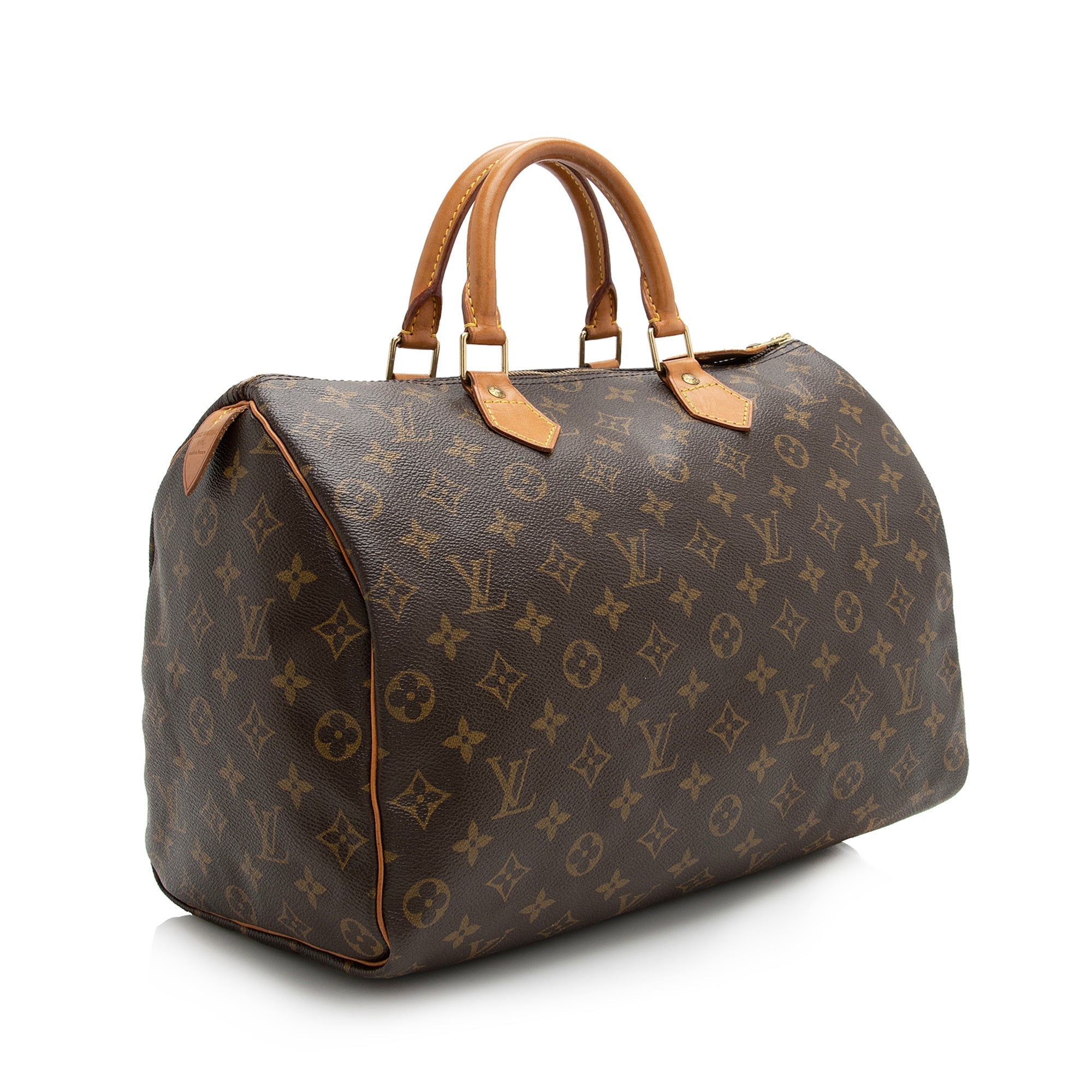 Louis Vuitton Vintage Monogram Canvas Speedy 35 Satchel (SHF-22734)