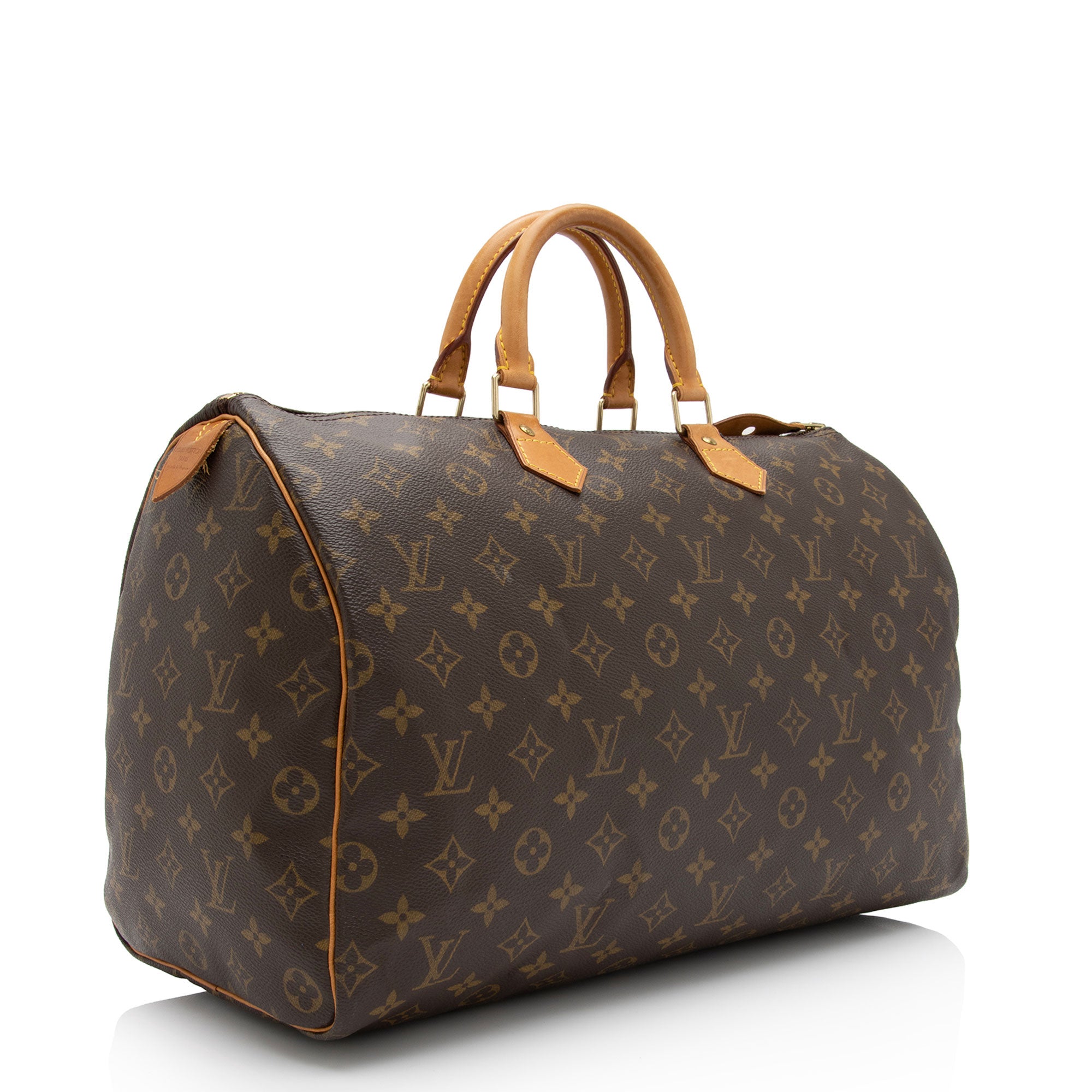 Louis Vuitton Vintage Monogram Canvas Speedy 40 Satchel (SHF-uE7Gjr)