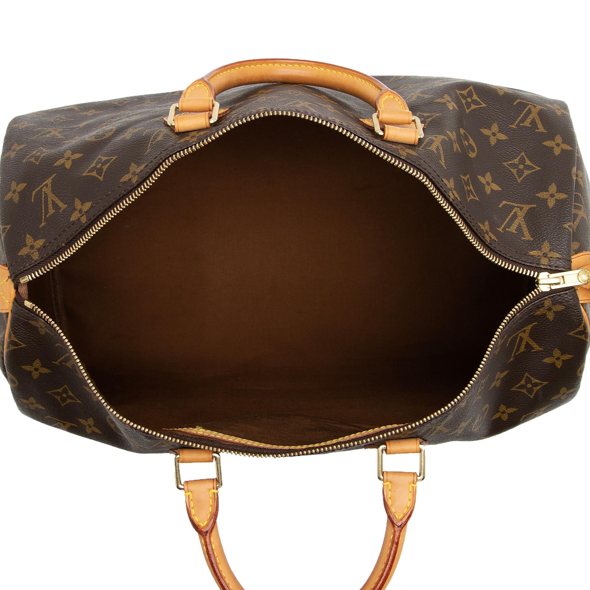 Louis Vuitton Vintage Monogram Canvas Speedy 40 Satchel (SHF-rntbZz) - Image 6