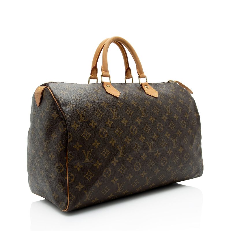Louis Vuitton Vintage Monogram Canvas Speedy 40 Satchel (SHF-eyYBWC)