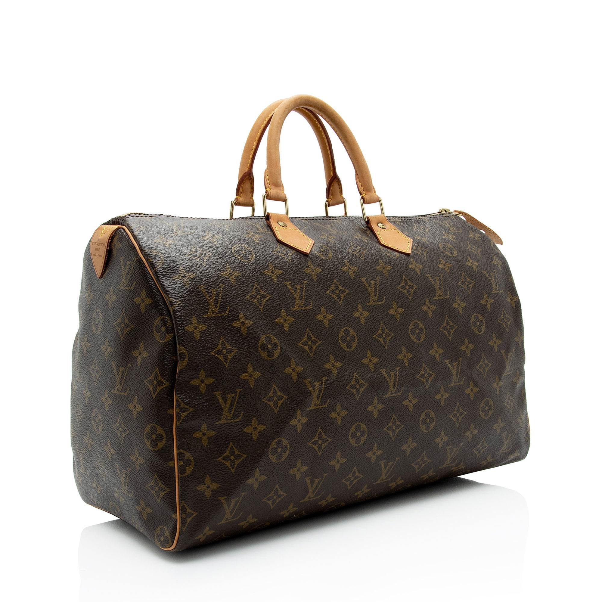 Louis Vuitton Vintage Monogram Canvas Speedy 40 Satchel (SHF-eyYBWC)